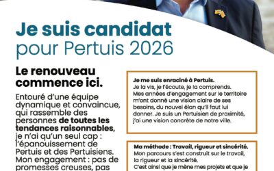 Je suis candidat pour Pertuis 2026