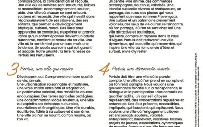 Les 4 Piliers de notre vision pour Pertuis